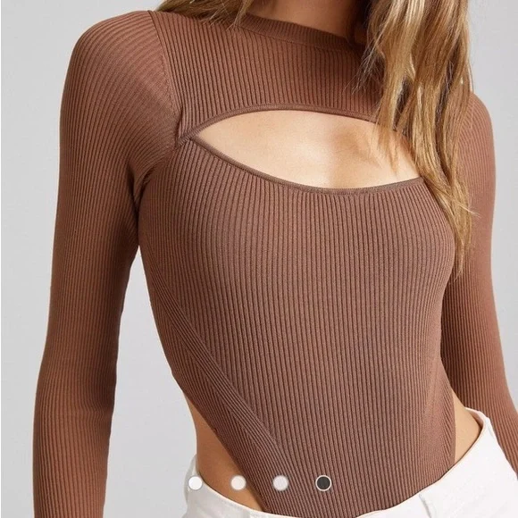 Bershka cutout bodysuit, size small - Picture 1 of 6